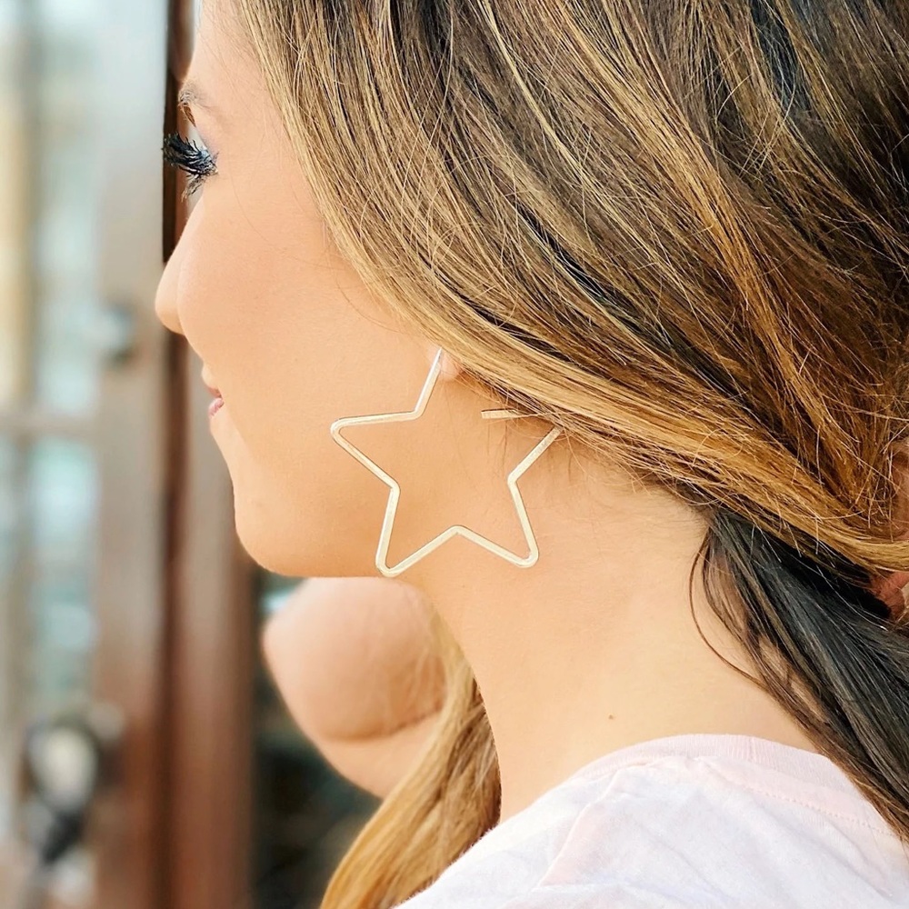 Gold Star Earrings